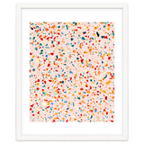 Blush Terrazzo | Pink Eclectic Speckles | Abstract Confetti Painting | Chic Bohemian Illustration thumbnail