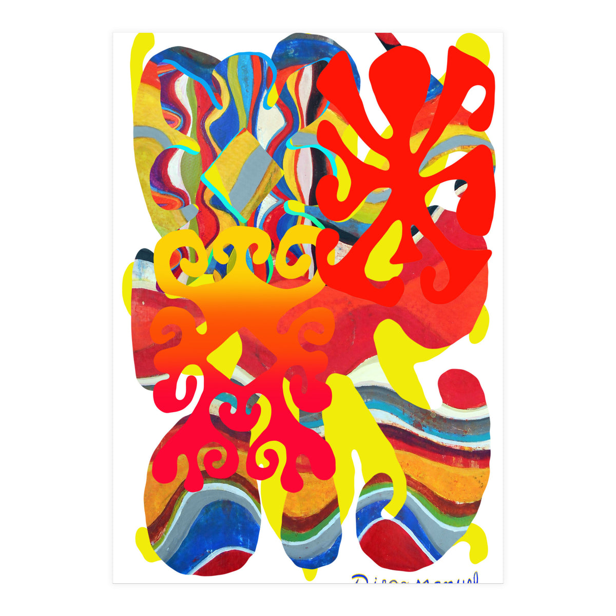 Pop Abstract Asimetrico 3 Copia (Print Only)