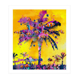 Purple Palm with Fish (Print Only) thumbnail