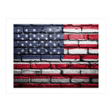 Wall painted US flag (Print Only) thumbnail