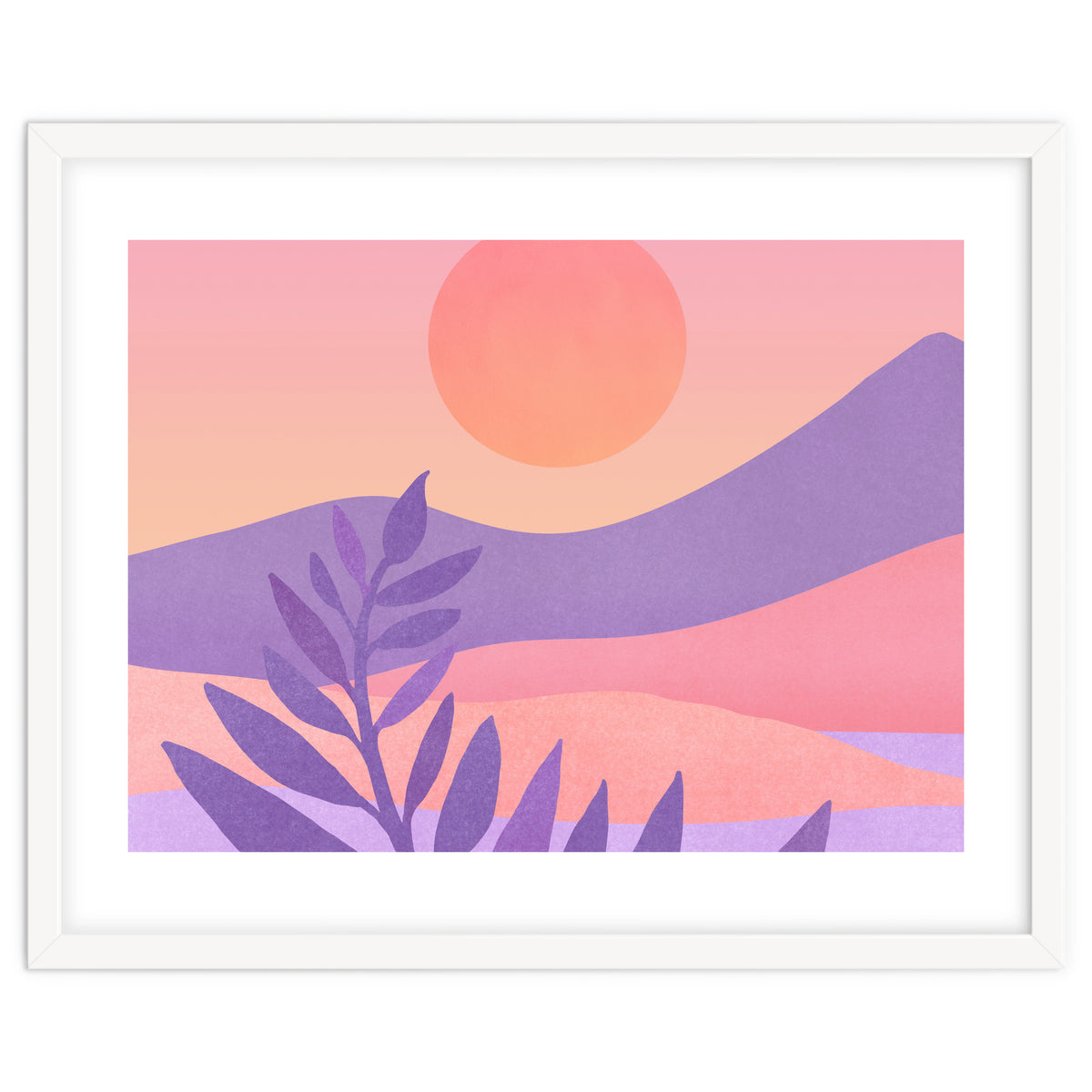 Oasis Sunset Landscape