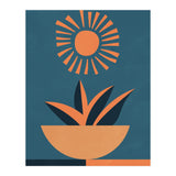 Retro Boho Botanical Sun Plant (Print Only) thumbnail