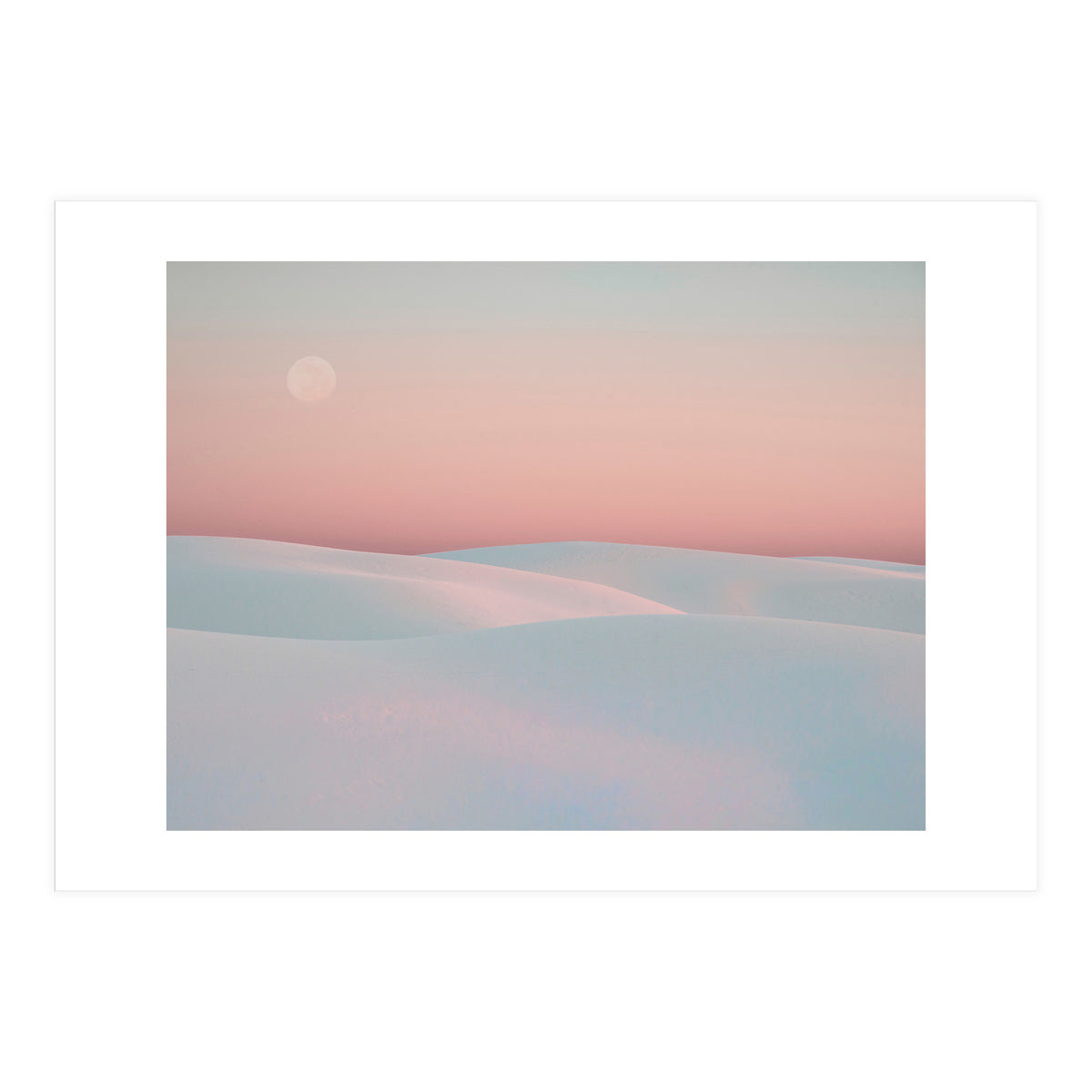 Moon And Dunes (Print Only)