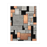 Random Pattern - Concrete and Copper (Print Only) thumbnail