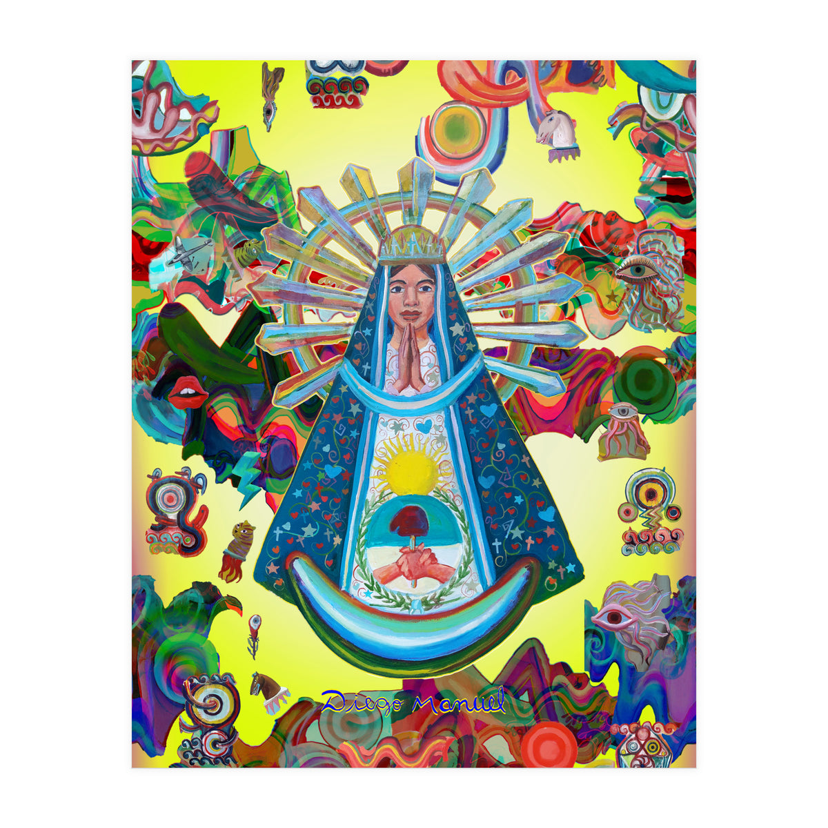 Virgen Y Graffiti 27 (Print Only)