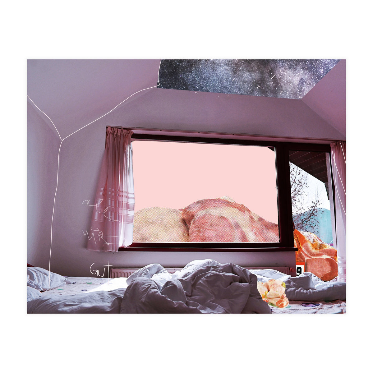 Meat Holiday Blues Zone Ticket In Pink (Print Only)