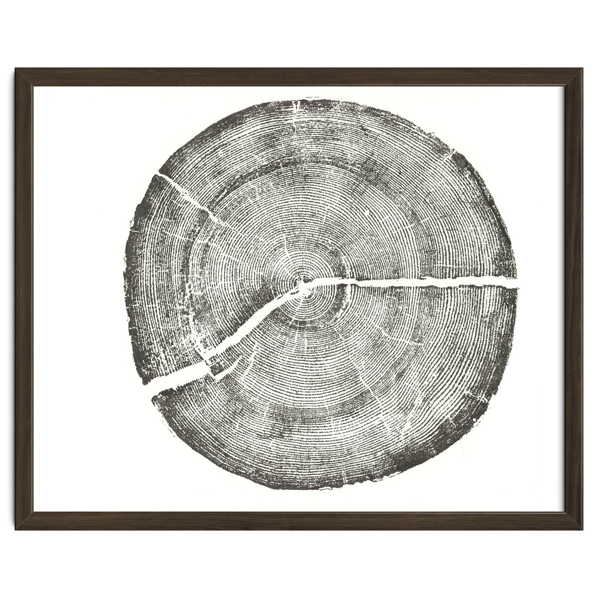 Rock Canyon, Tree Ring Print, Woodblock
