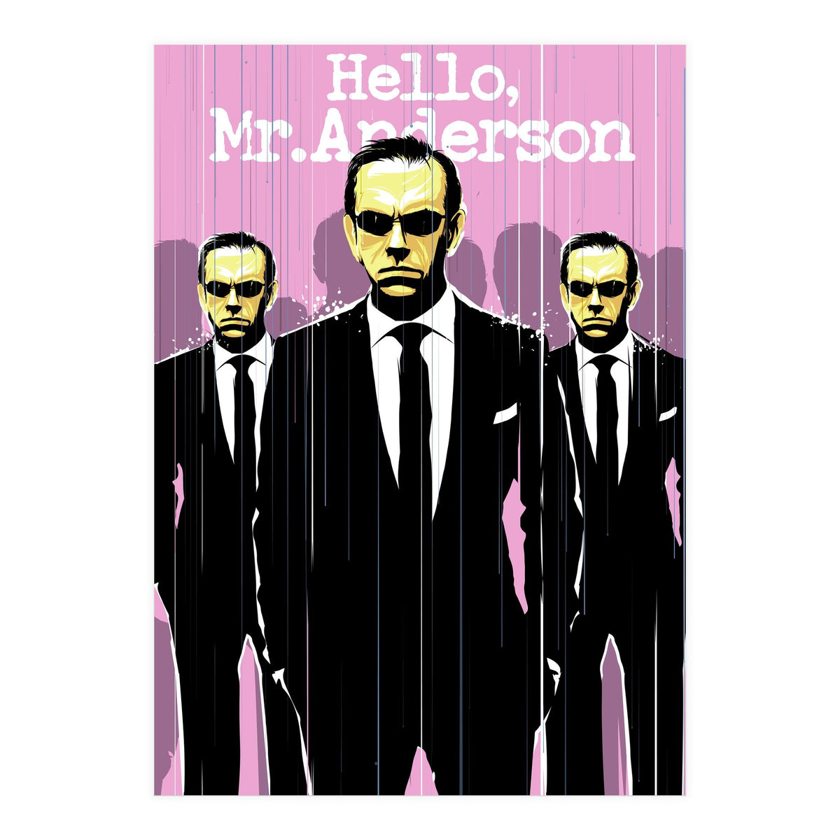 Hello Mr Anderson Matrix movie poster (Print Only)