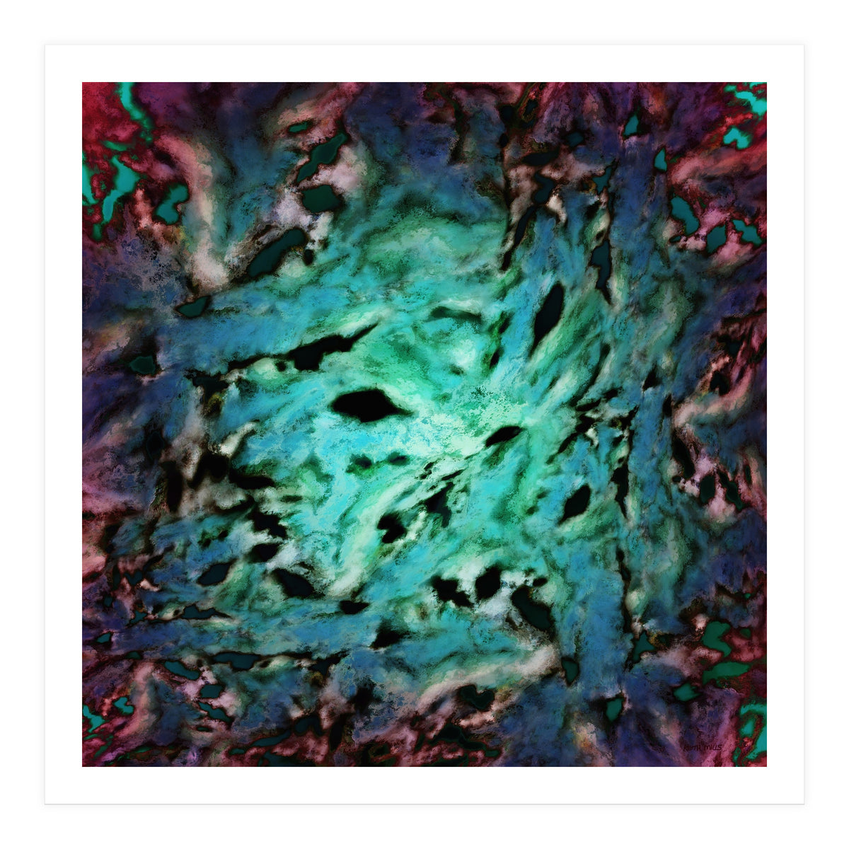 Smash Smash Turquoise (Print Only)