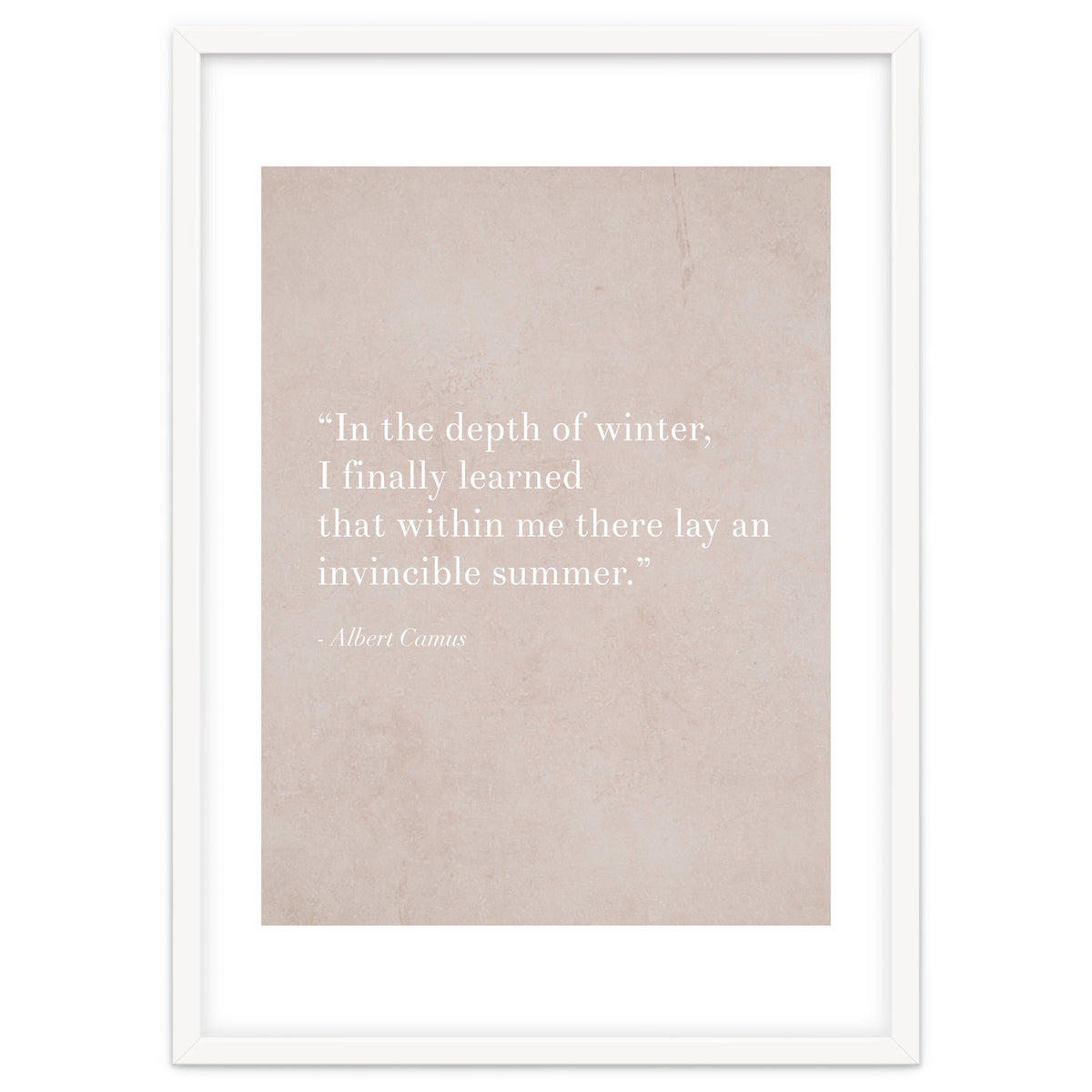 An Invincible Summer By Camus