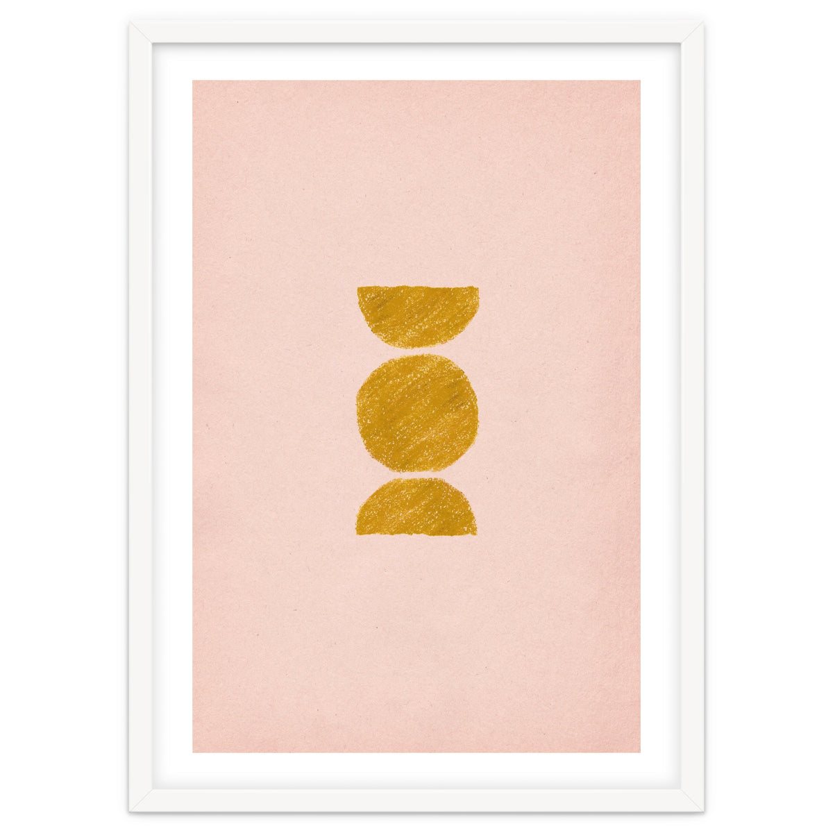 Pink and rust minimalist shapes