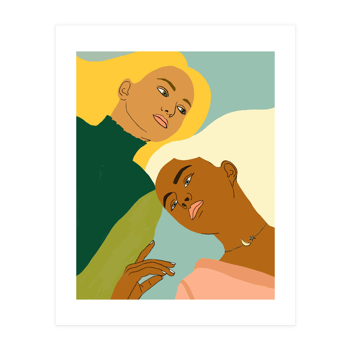 Two Souls One Body I #illustration painting (Print Only)