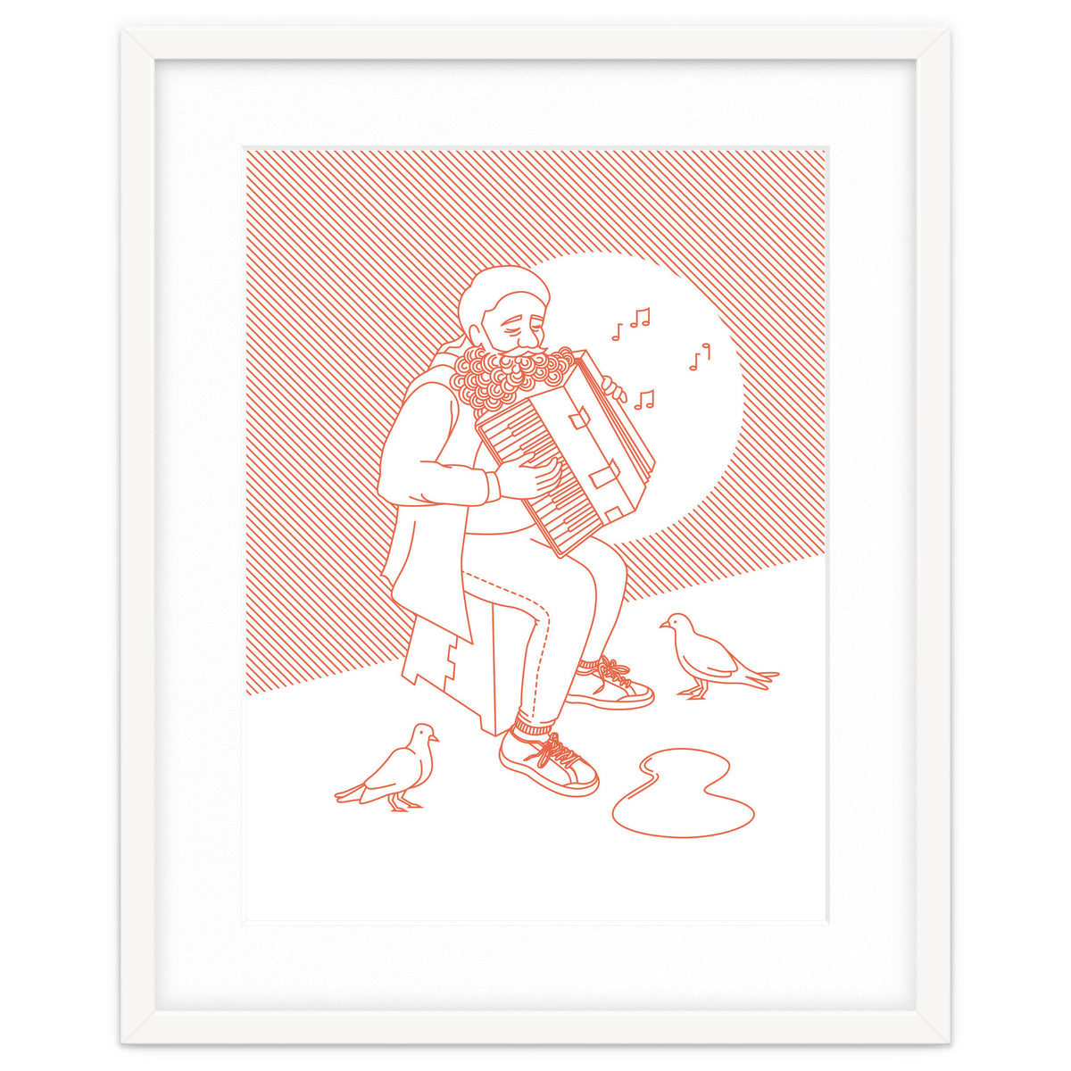 "For Love Not Money" in Orange