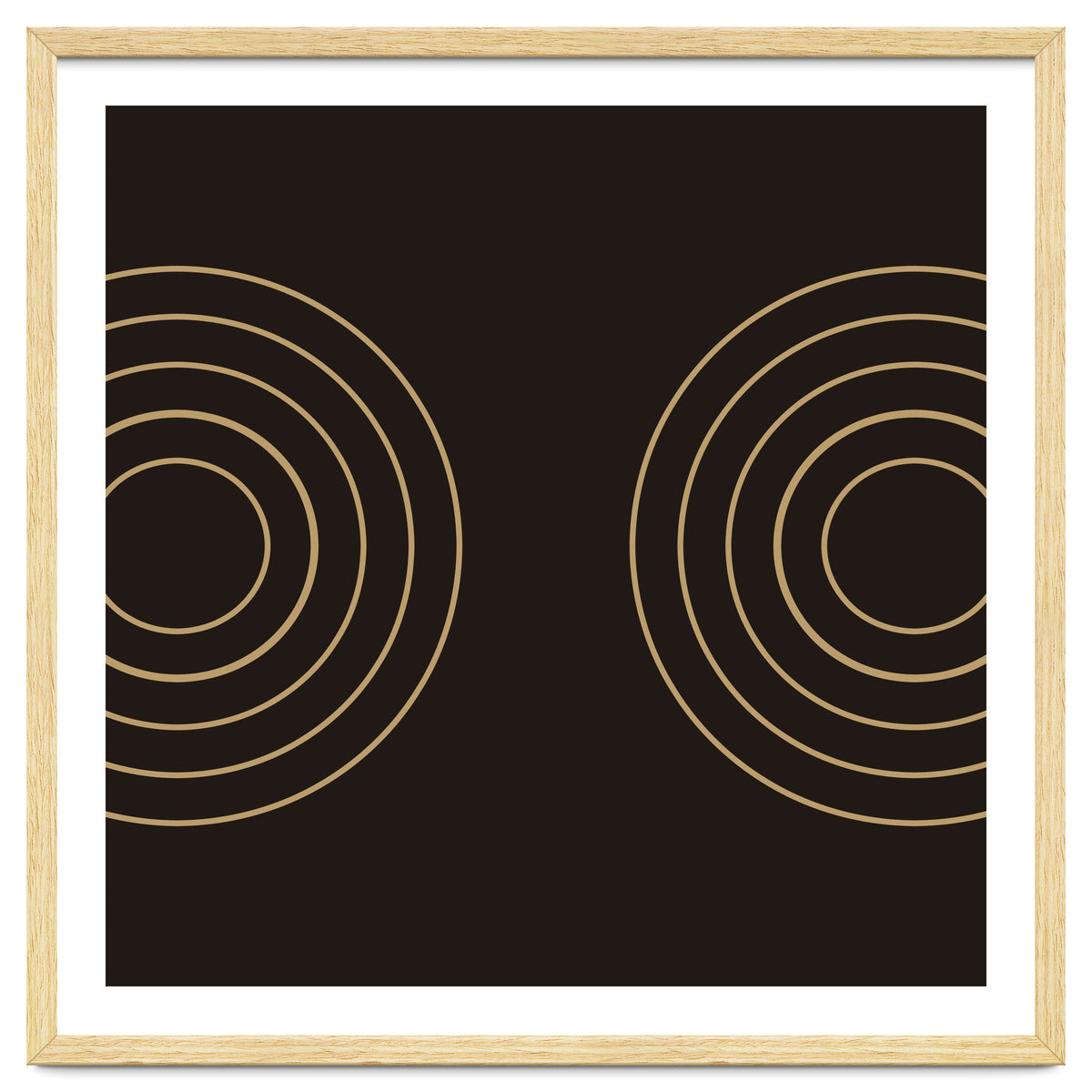Golden circles | abstract minimal