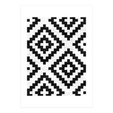 Urban Tribal Pattern No.18 - Aztec - Black and White Concrete (Print Only) thumbnail