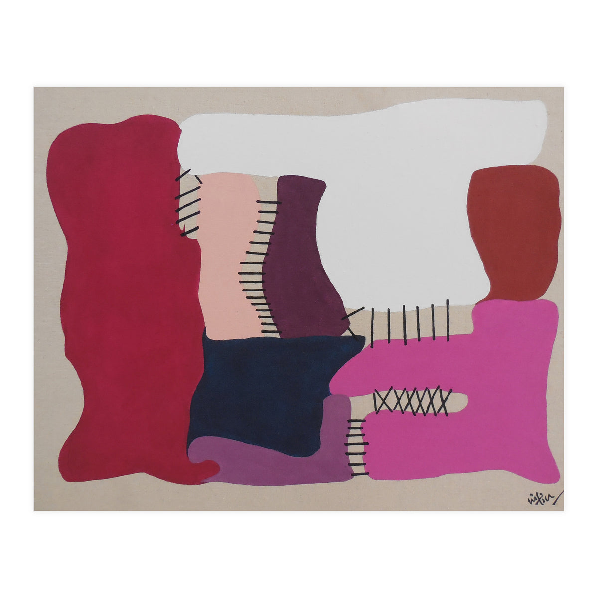 Only Strings Attached Abstract Art (Print Only)