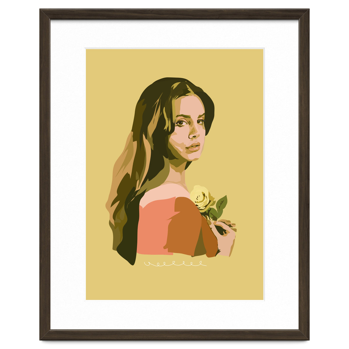 Lana Del Rey With Rose