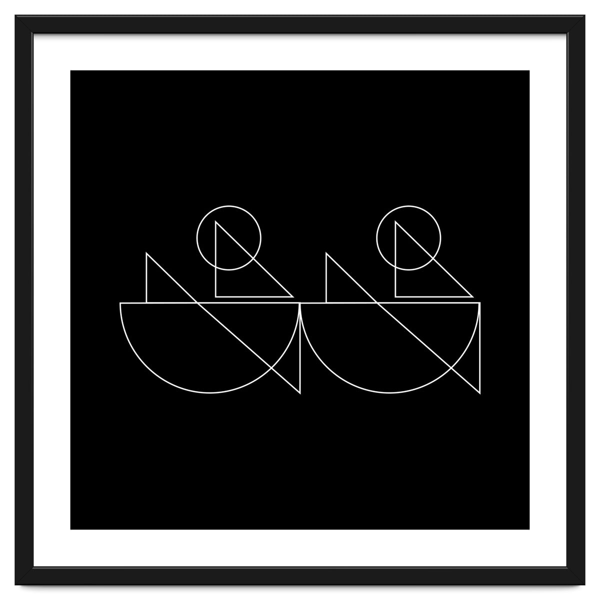 Kayakers | modern geometric