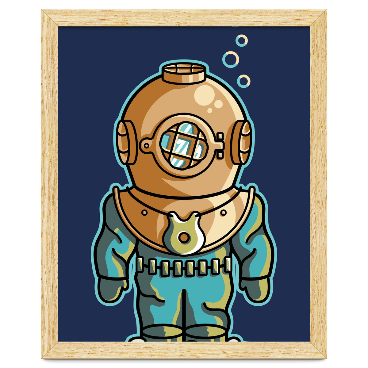 Cute Deep Sea Diver
