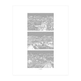 Prague print in grey  (Print Only) thumbnail