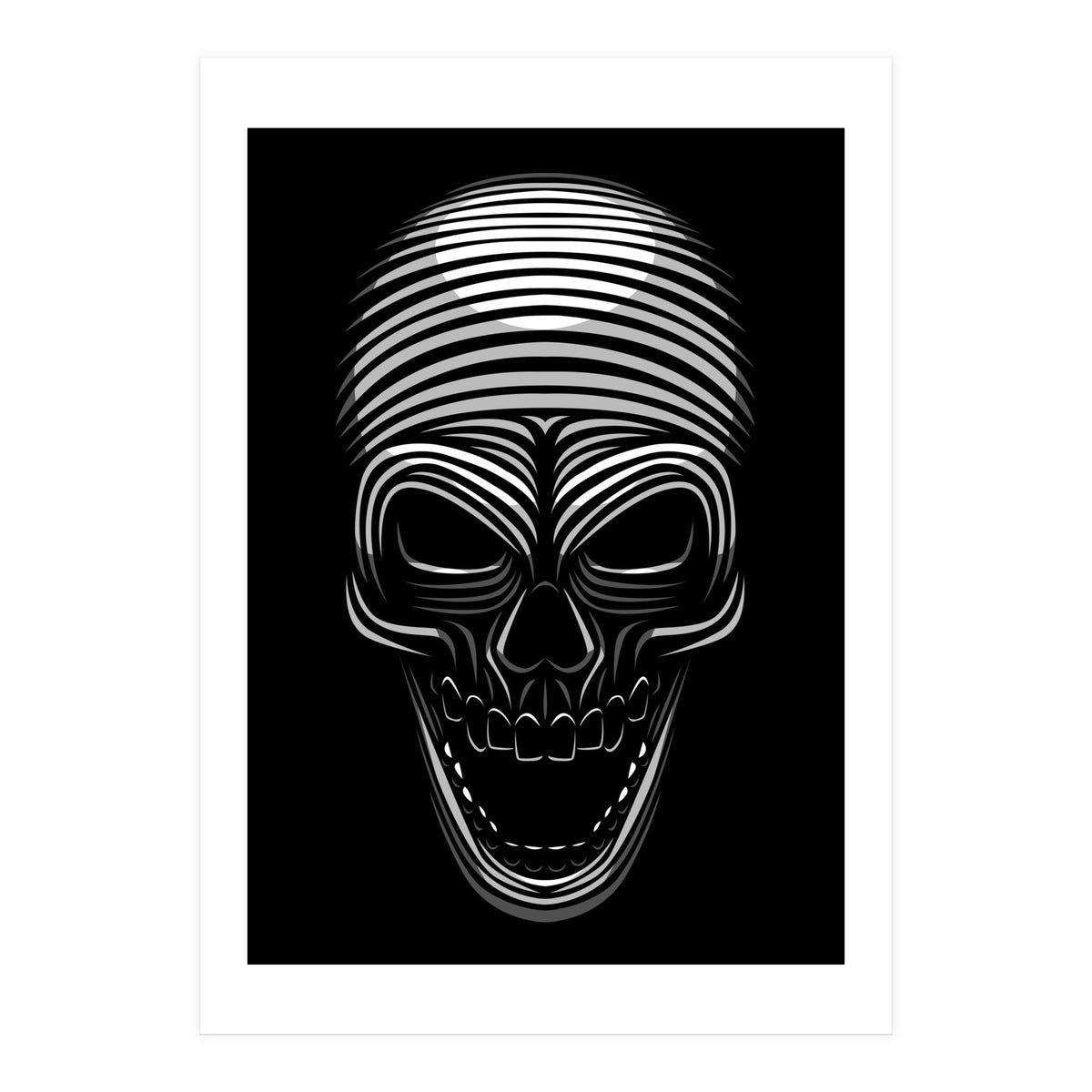Lines Skull (Print Only)