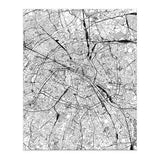 Paris White Map (Print Only) thumbnail