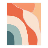Rainbow Retro Wavy Lines (Print Only) thumbnail