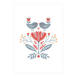 Scandinavian Folk Birds & Flowers (Print Only) thumbnail