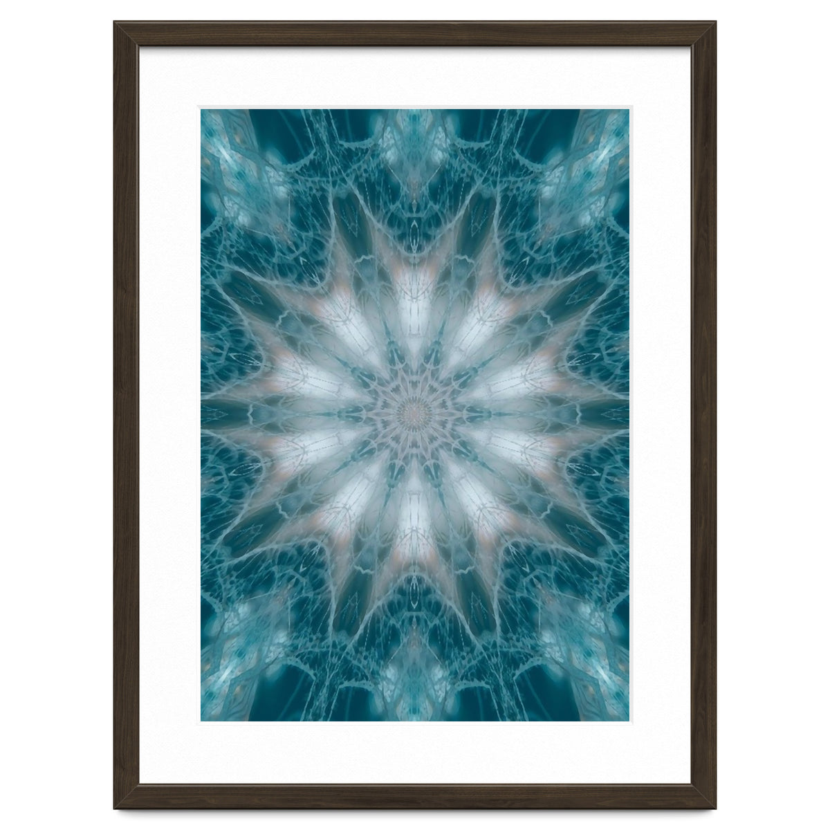 Mandala - Green, White, Rose