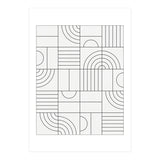 My Favorite Geometric Patterns No.19 - White (Print Only) thumbnail