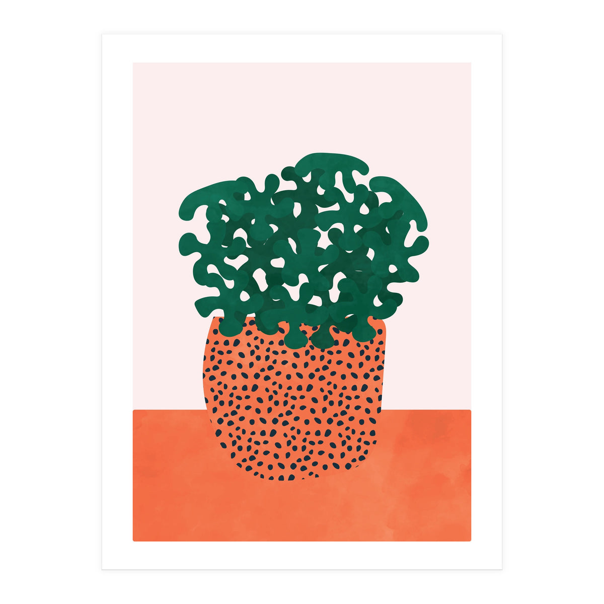 Retro Plant Vase (Print Only)