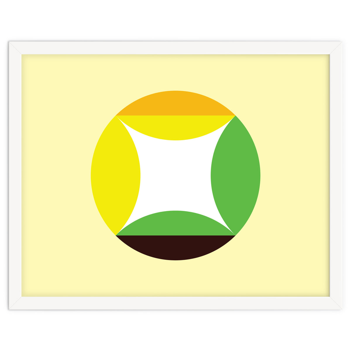 Geometric Shapes No. 21 - yellow, green & orange