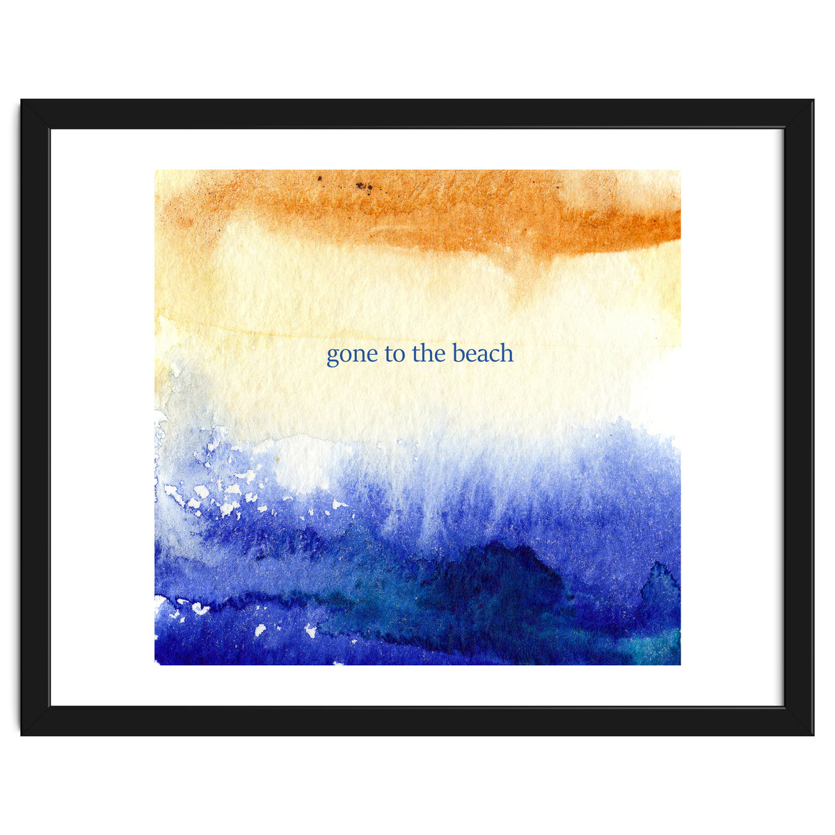 Gone to the beach || watercolor