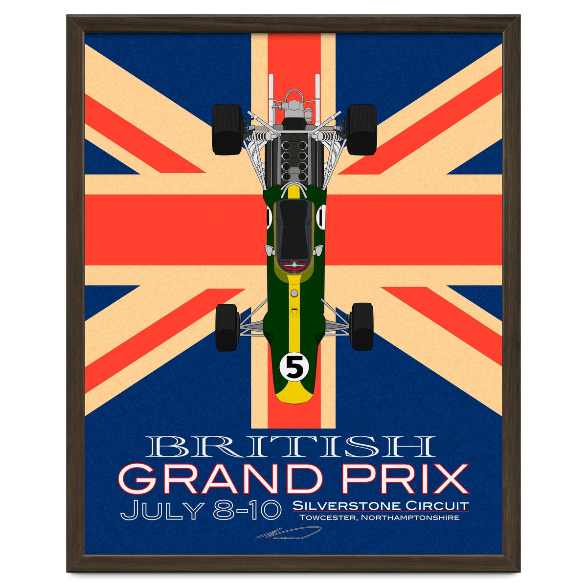 British Grand Prix poster