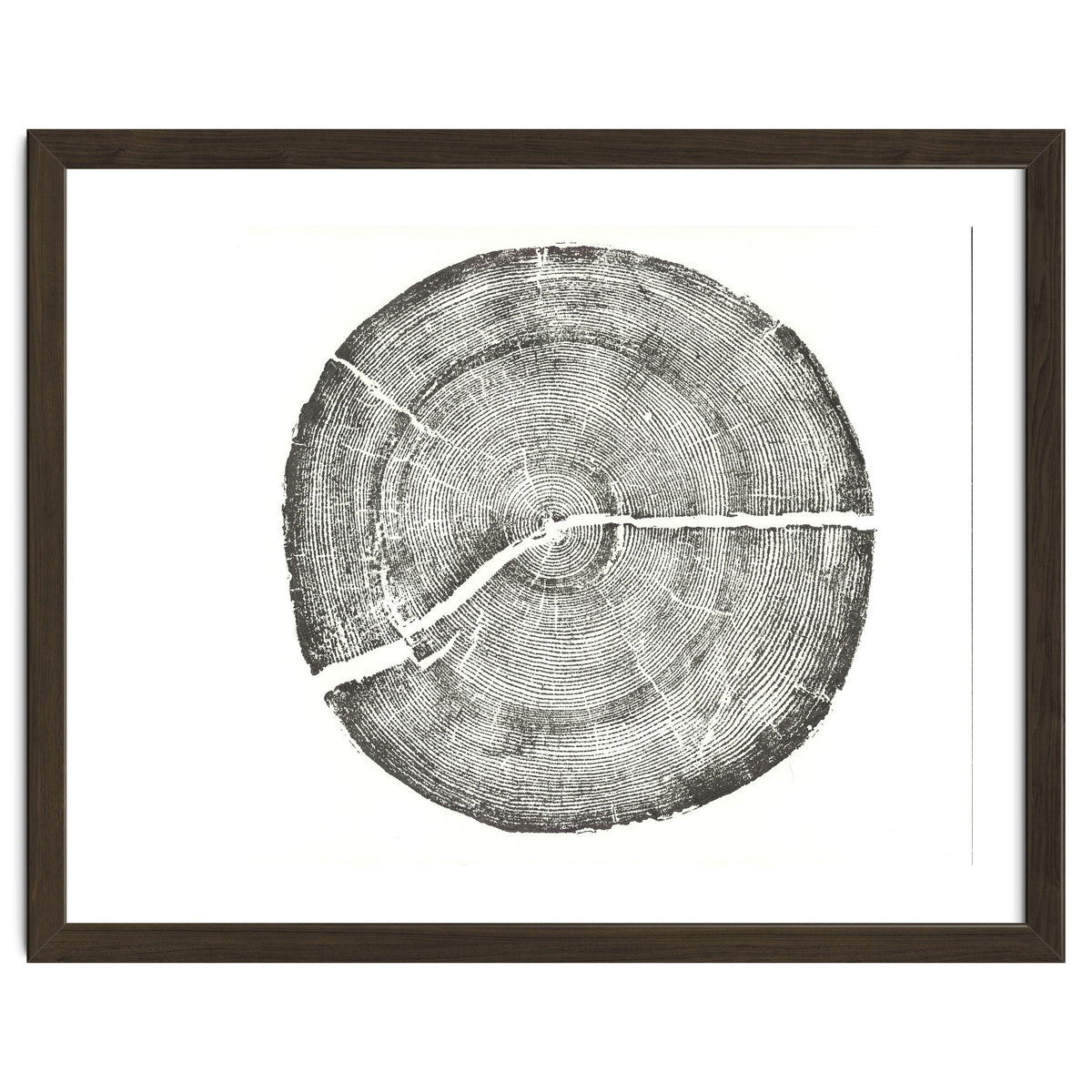 Rock Canyon, Tree Ring Print, Woodblock