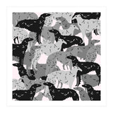 Borzoi dogs pattern (Print Only) thumbnail
