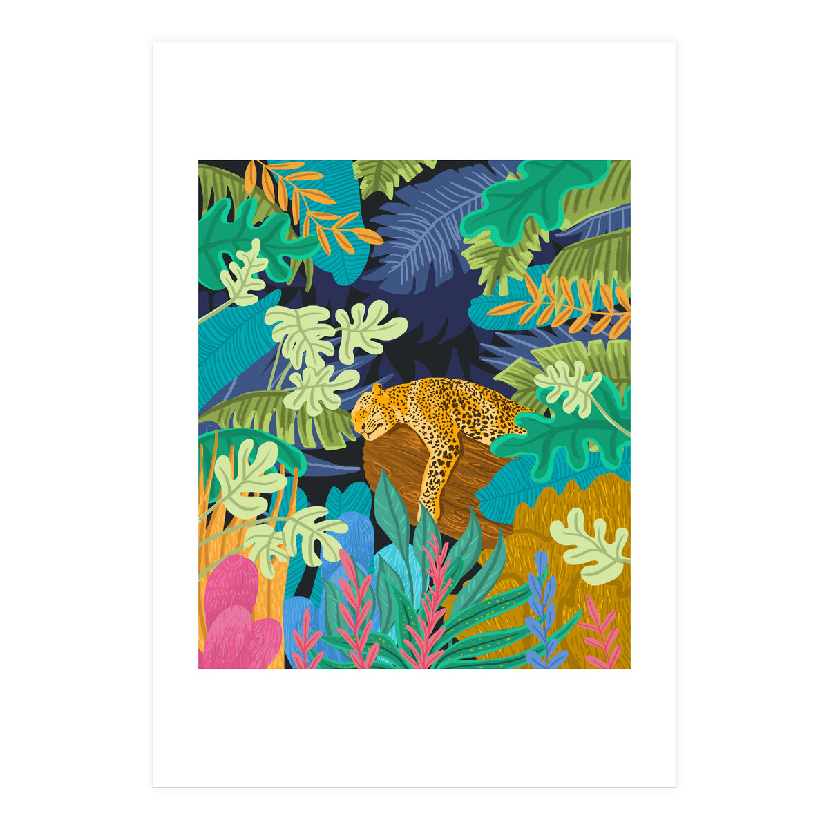 Sleeping Panther (Print Only)