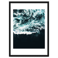 Oceanholic, Sea Waves Dark Photography, Nature Ocean Landscape Travel Eclectic Graphic Design