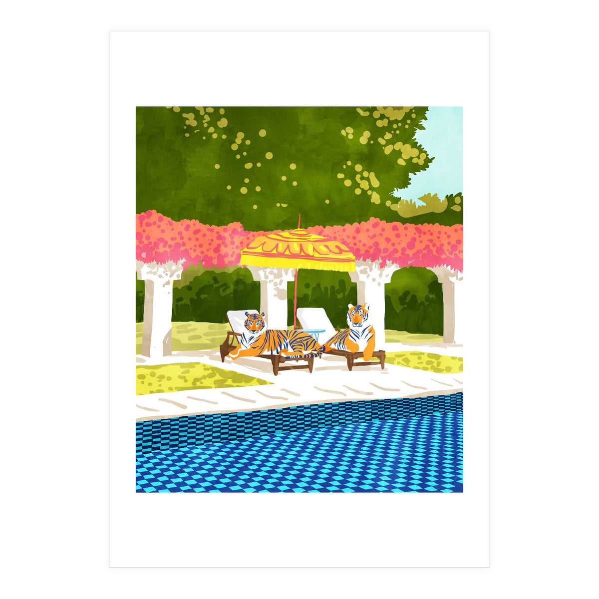 Tiger Vacay (Print Only)