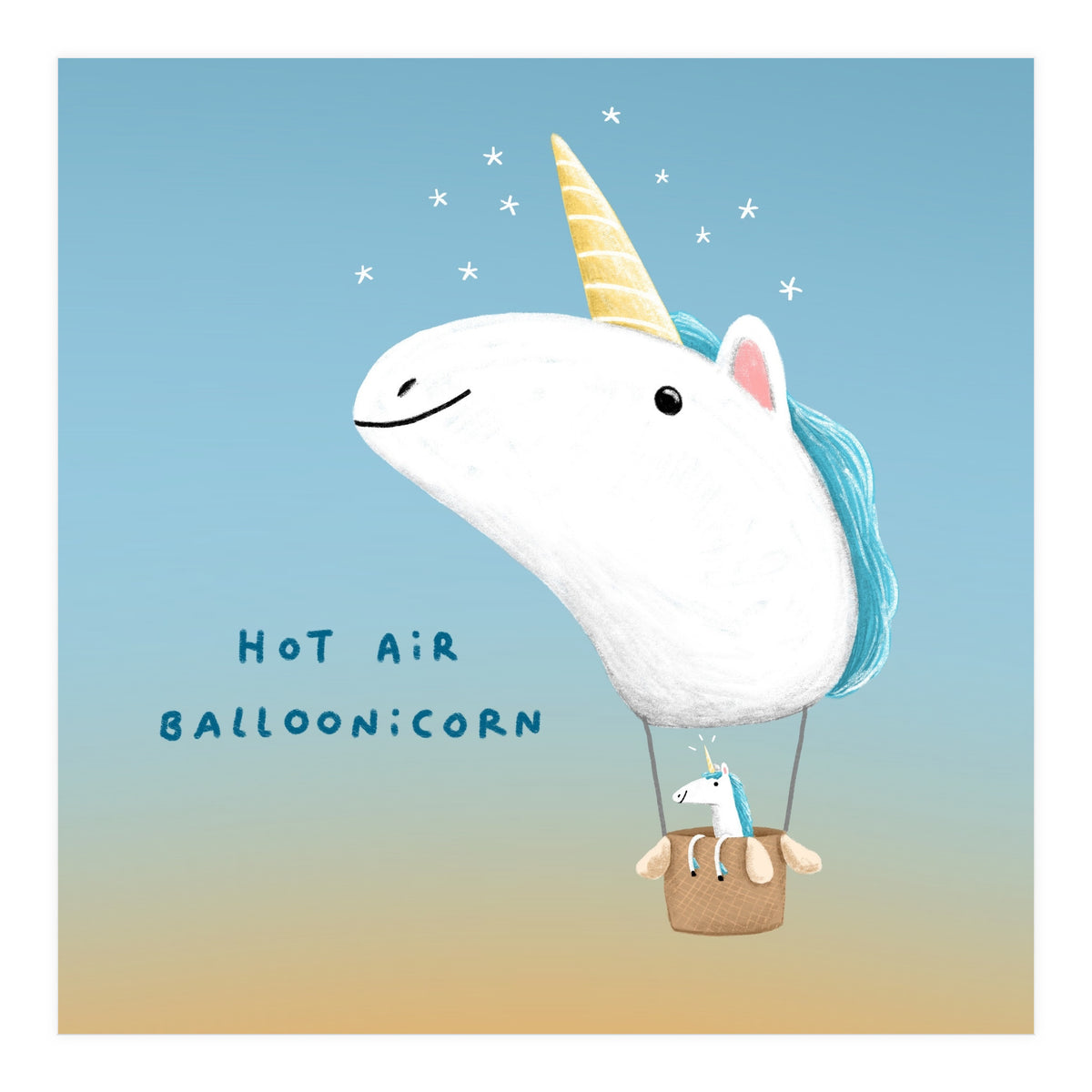 Hot Air Balloonicorn (Print Only)