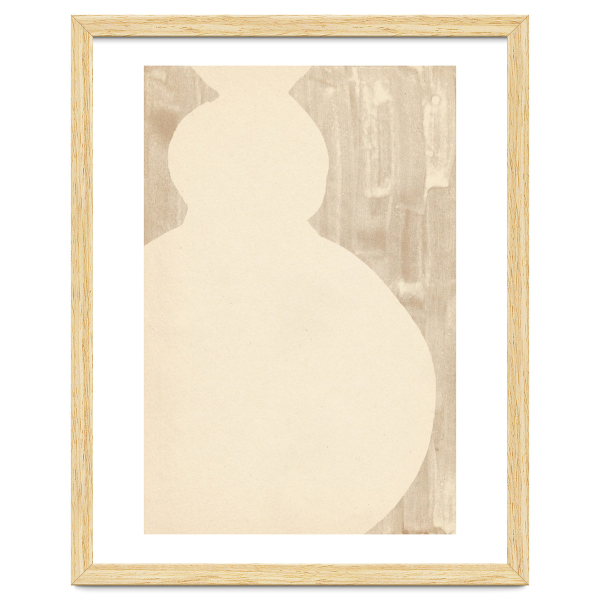 Cream tone vase silhouette