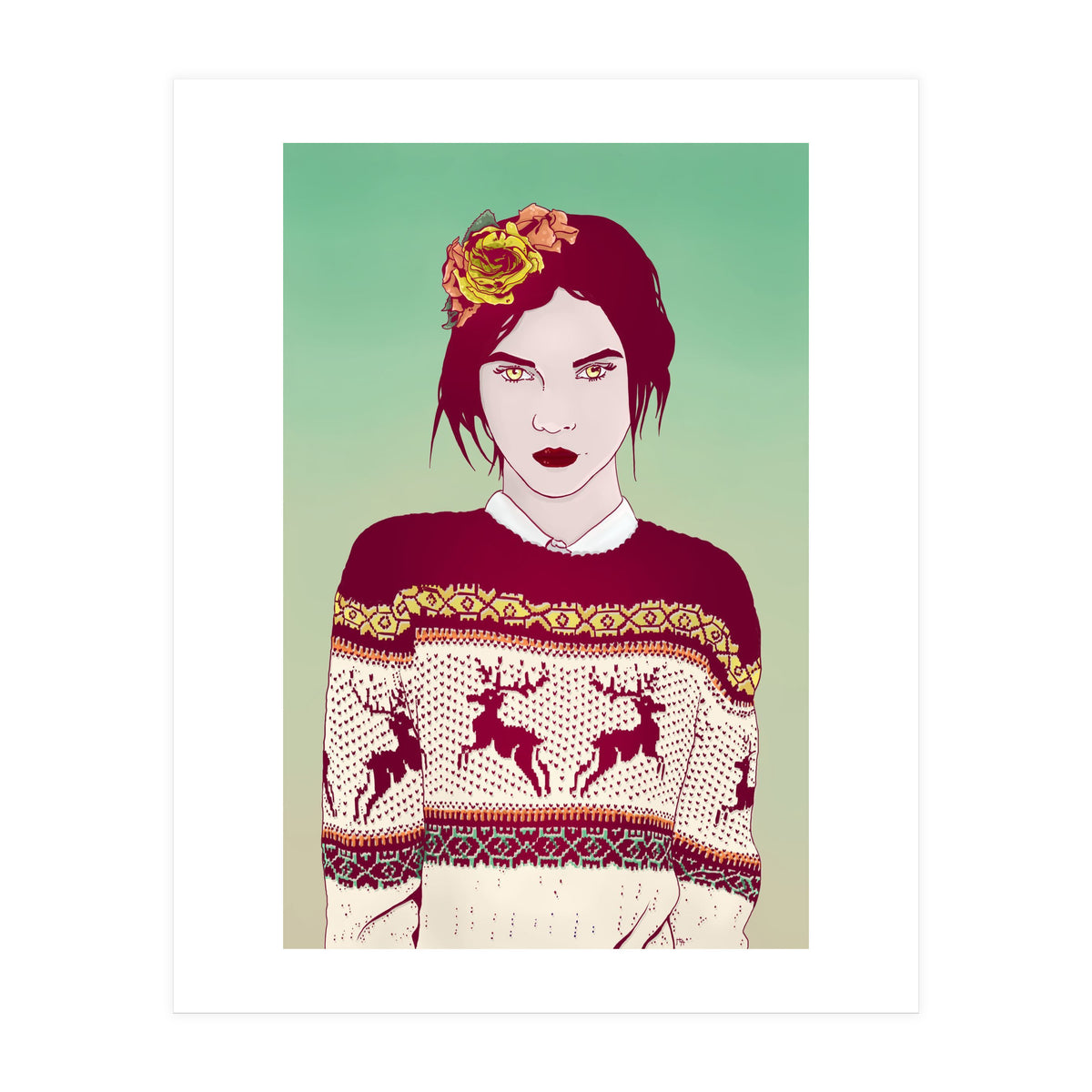 Sweater Weather Lady (Print Only)