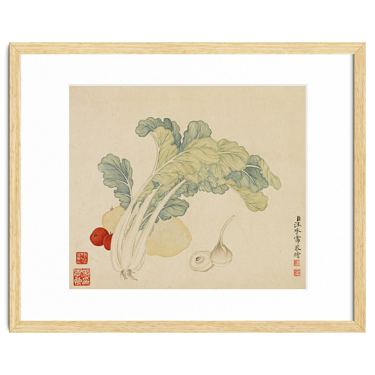 Wang Chengyu ~flowers, Vegetables, Chinese Cabbage, Potatoes, Garlic, Tomatoes, Vegetables