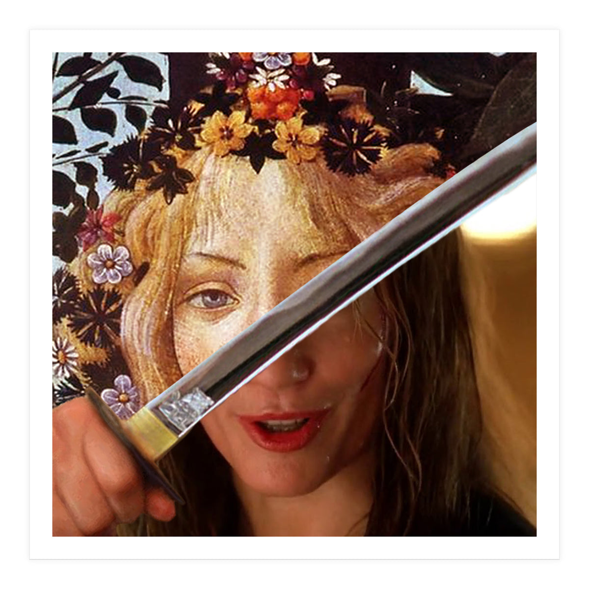 Botticelli's Flora & Black Mamba In Kill Bill (Print Only)