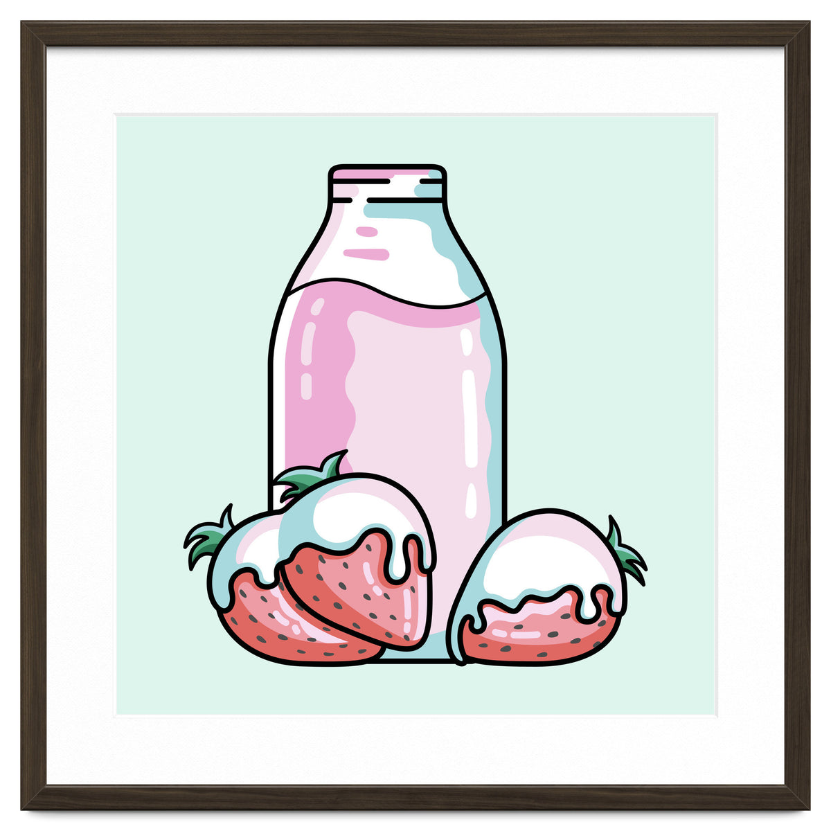 Cute Strawberry Milkshake