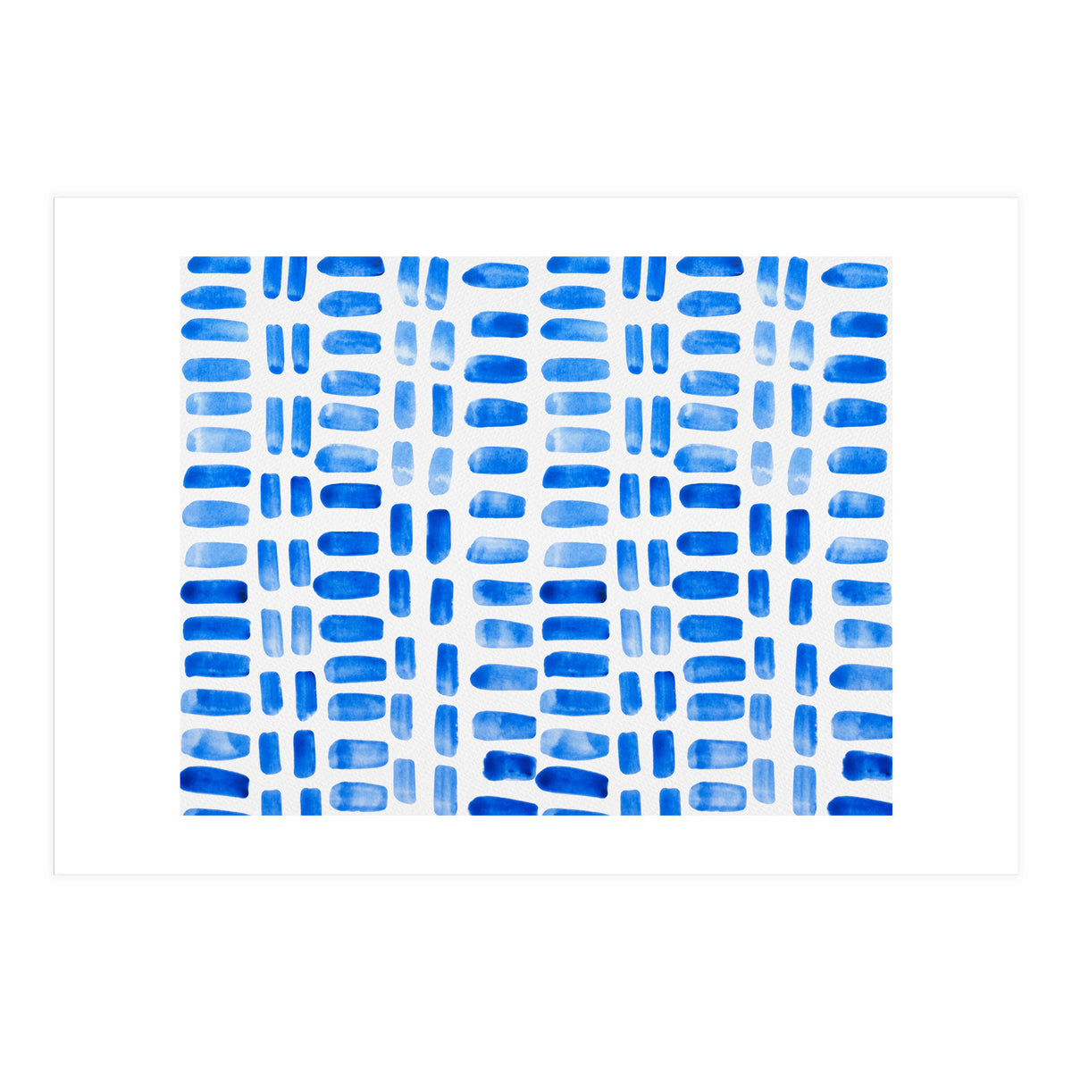 Blue abstract rectangles (Print Only)