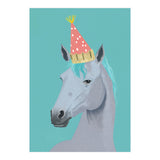 Horse with Party Hat Portrait  (Print Only) thumbnail