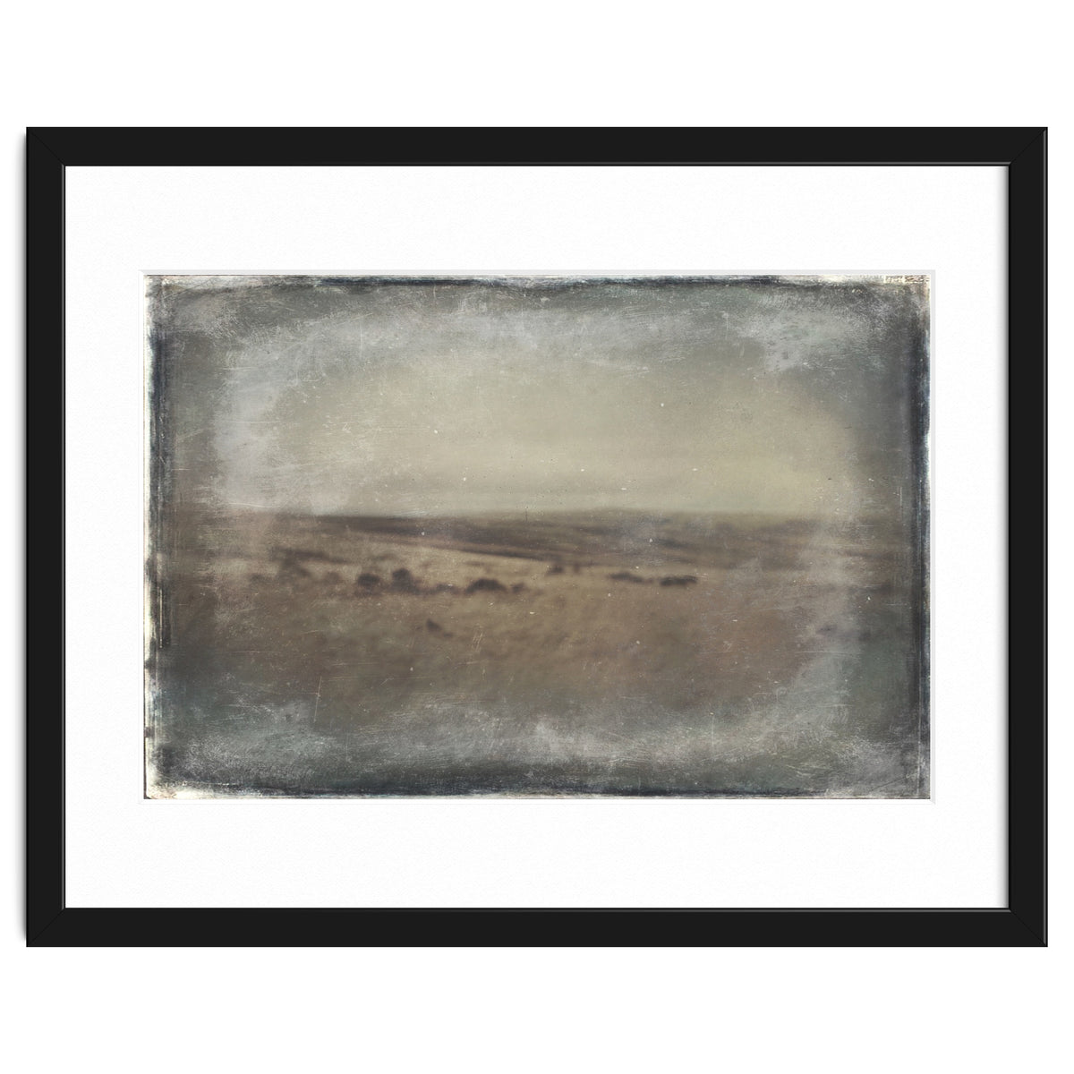 Bleak winter landscape of Saddleworth Moor