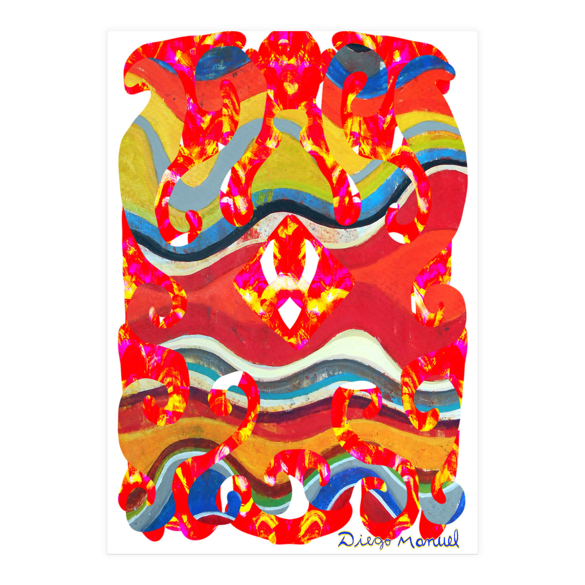 Pop Abstract Asimetrico 28 Copia (Print Only)