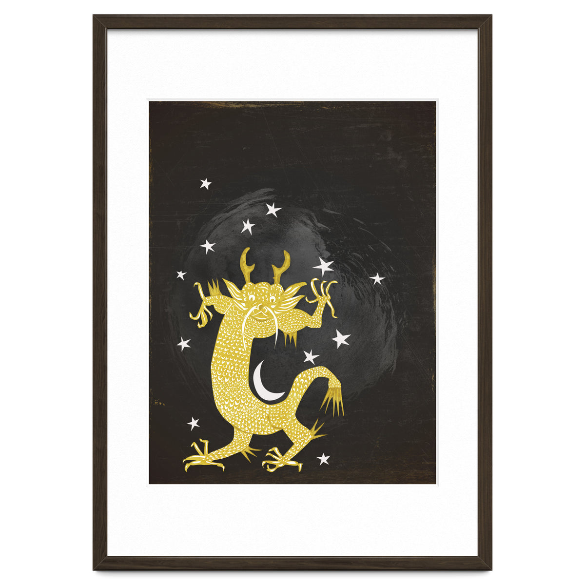 Vintage Cosmos: Golden Dragon